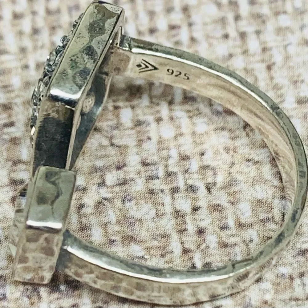 Silpada Sterling‎ Silver Adjustable Crystal Ring